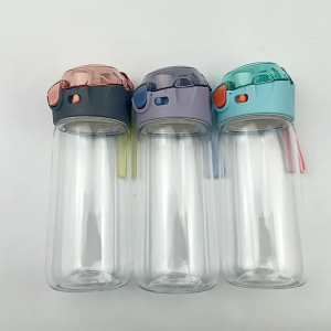 Cpla Cups;500ml Heat Resistant Transparent Tritan Funnel Bounce Cup with Switch