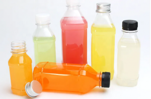 Pla Cups;Factory direct sale 200ml 250ml300ml500ml transparent plastic PET square disposable juice bottle.