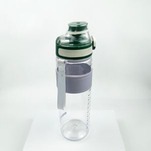 800ml Tirtan with capacity scale, silicone insulation tape, transparent BPA-free outdoor sports water bottle