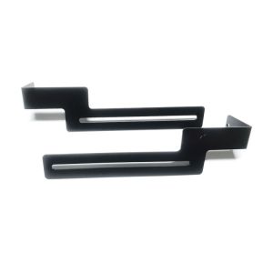 Auto Radar Metal Sheet Stamping Small Parts Bracket Metal Support Plate Black